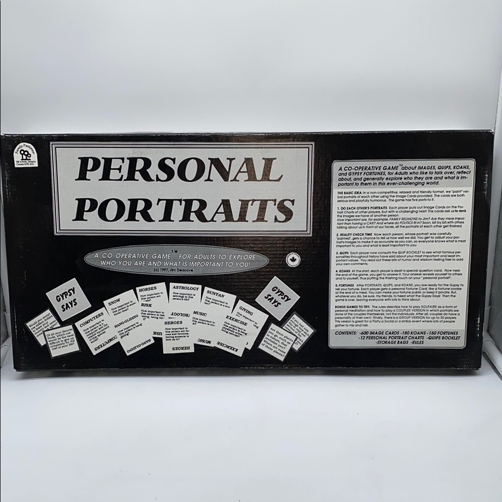 Personal Portraits A Co-operative Board Game Family Pastimes